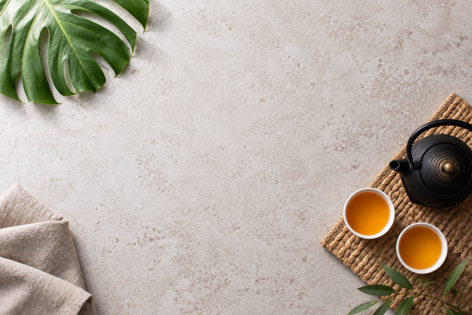 Tea table in natural light, in the style of the brand photography